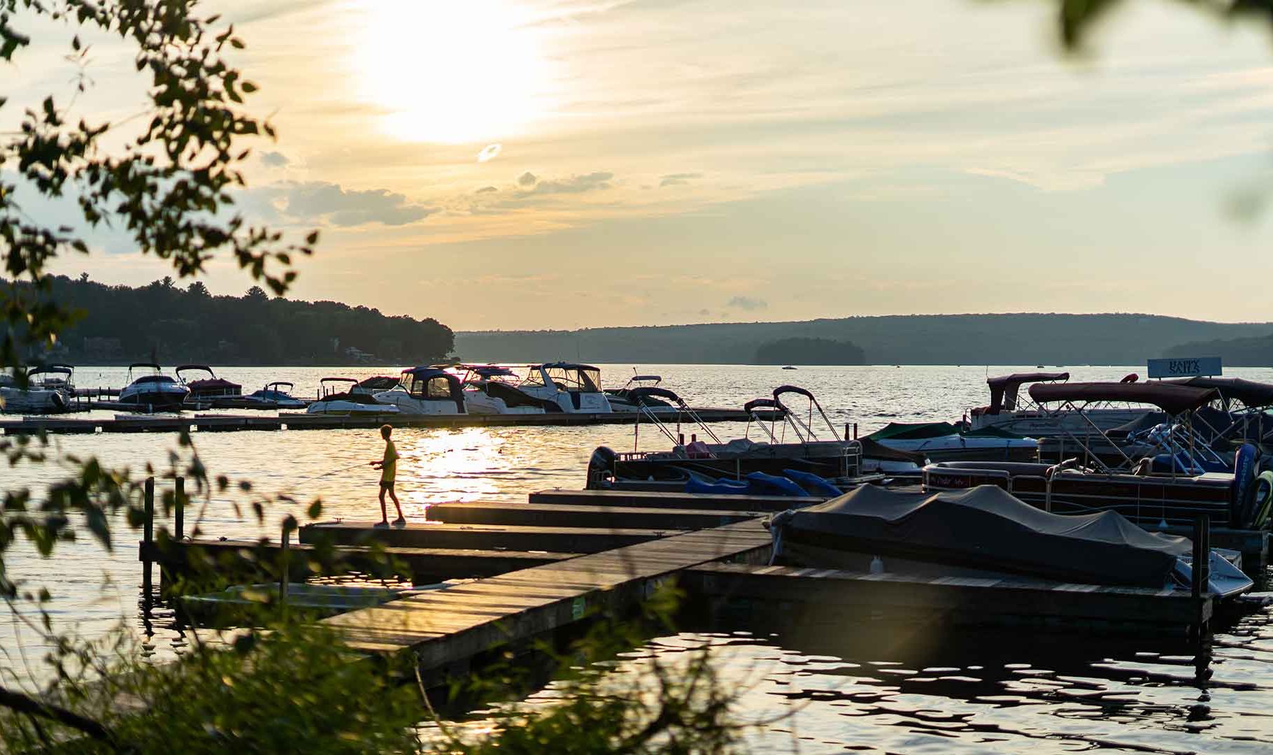 photo of dock on Lake Wallenpaupack, PA