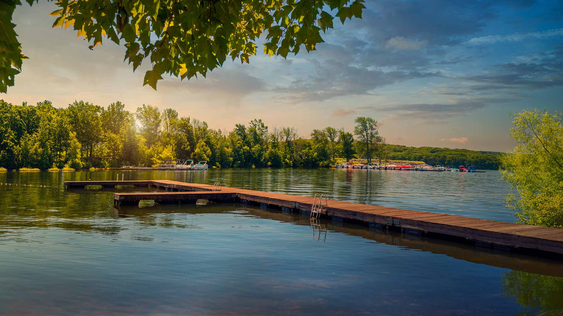 photo of dock on Lake Wallenpaupack, PA